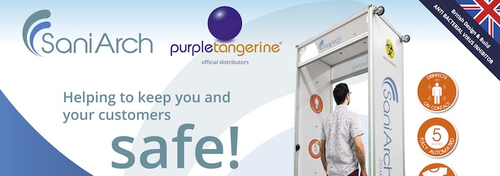 THE FIVE SECOND STEP IN... STEP OUT... AND STAY SAFE... FULLY AUTOMATED SANITISING SYSTEM