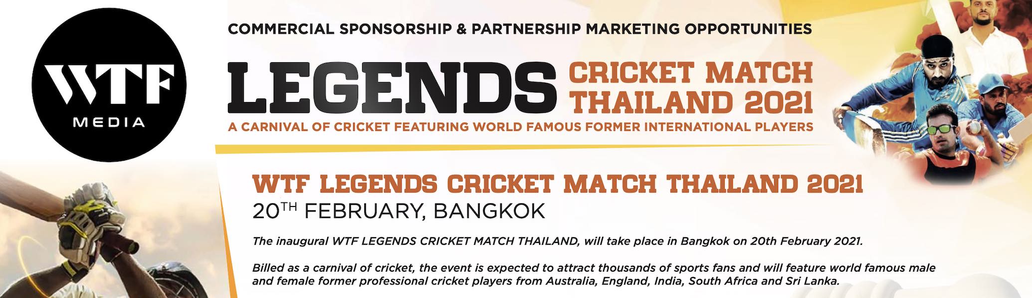 WTF LEGENDS CRICKET MATCH THAILAND 2021